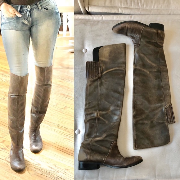 Shoes - Dolce Vita Brien Distressed Over the Knee Boots